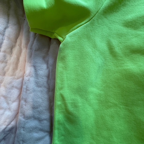 Nike Pro Dri-Fit Running Neon Long Yellow Stretch Athletic Top w Vents L Women - Picture 10 of 10